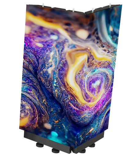 Ledwall angolare